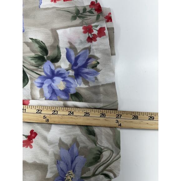 Alfred Dunner Womens Skirt Size 10 Petite Tan Floral - Picture 8 of 9